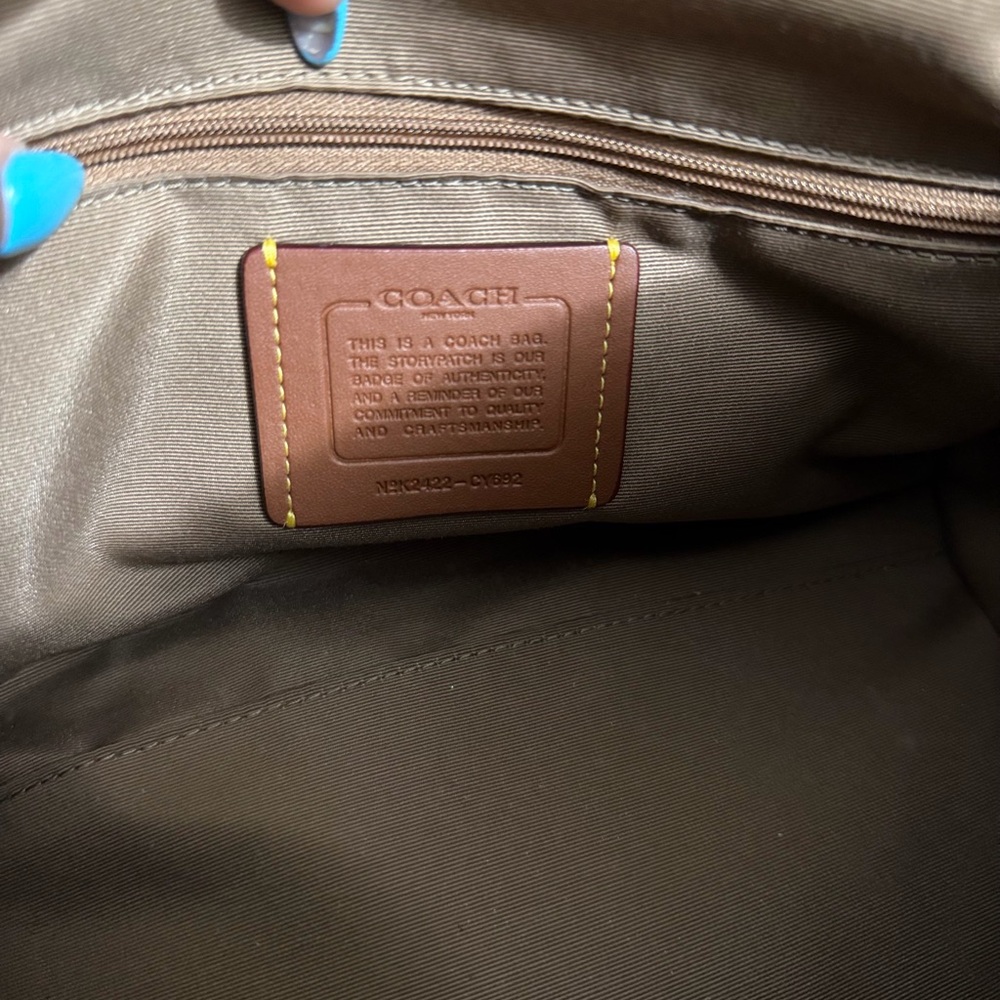 Coach Rowan Cherry Print Satchel - Picture 6 of 6